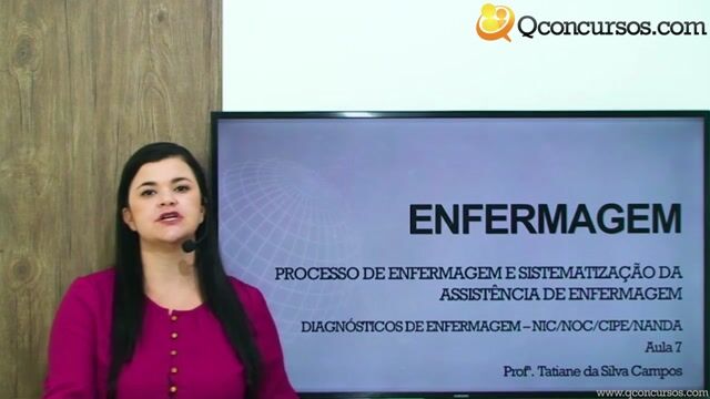 Diagnósticos de Enfermagem - NIC-NOC/CIPE/NANDA - Aula 7