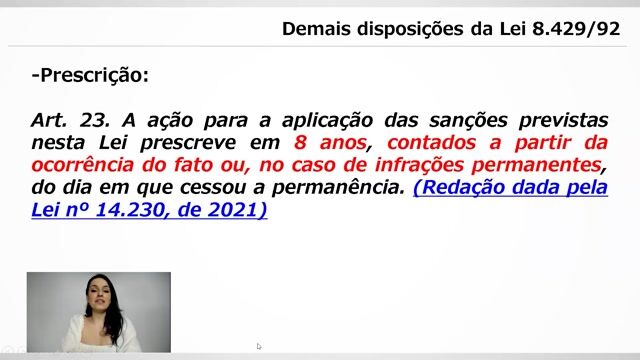 Demais disposições da Lei 8.429/92 - Parte 02