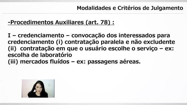 Modalidades e Critérios de Julgamento - Parte 03