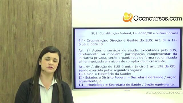Legislação em Saúde - SUS - Constituição Federal, Lei Orgânica da Saúde - Lei n° 8080 de 1990 - Parte 13
