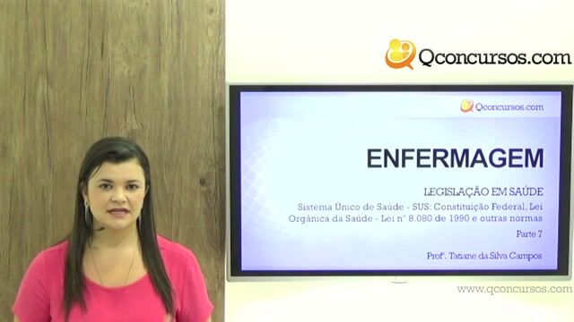 Legislação em Saúde - SUS - Constituição Federal, Lei Orgânica da Saúde - Lei n° 8080 de 1990 - Parte 07