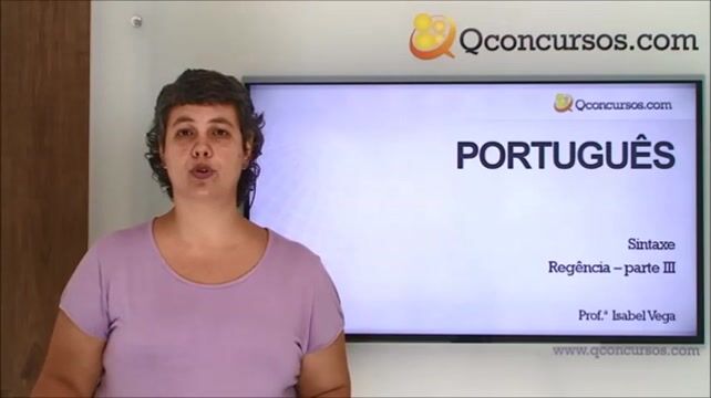 Sintaxe - Regência - Parte 3