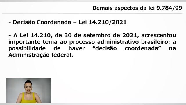 Demais aspectos da lei 9.784/99 - Parte 02