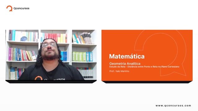 Estudo da Reta - 06 - Distância entre ponto e reta no plano cartesiano