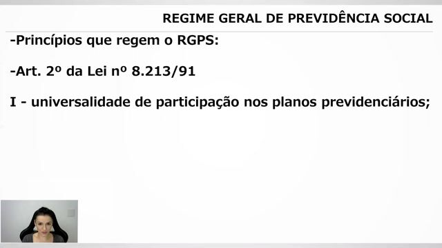 Definição do Regime Geral de Previdência Social - Parte 02