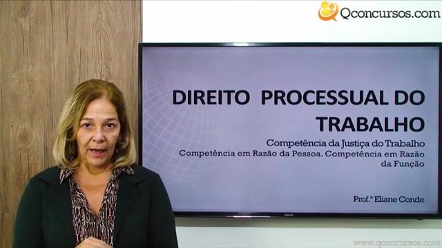 Competência em Razão da Pessoa. Competência em Razão da Função