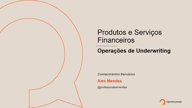 Operações de Underwriting