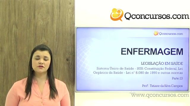 Legislação em Saúde - SUS - Constituição Federal, Lei Orgânica da Saúde - Lei n° 8080 de 1990 - Parte 23 