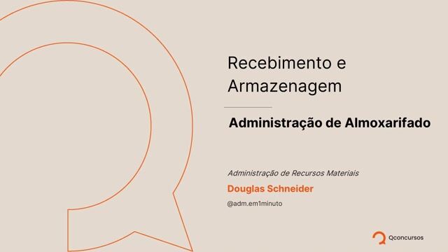Administração dos Almoxarifados
