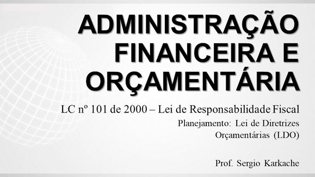 Planejamento - Lei de Diretrizes Orçamentárias (LDO)