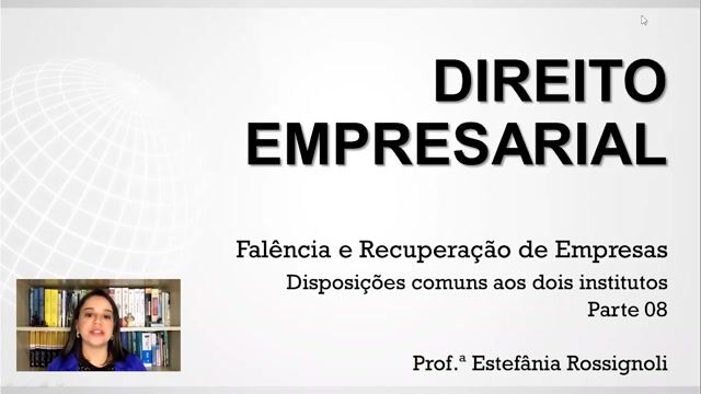 Disposições comuns aos dois institutos - Parte 08