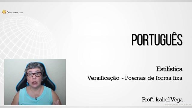 Versificação - Poemas de forma fixa