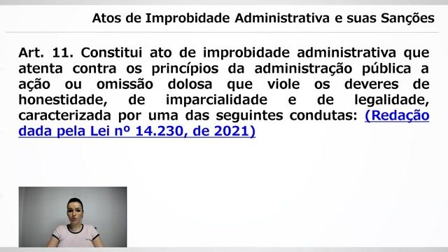 Atos de Improbidade Administrativa e suas Sanções - Parte 02