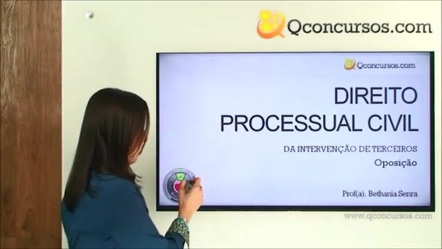 Da Intervenção de terceiros - - Oposição
