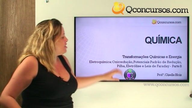 Eletroquímica Oxirredução, Potenciais Padrão de Redução, Pilha, Eletrólise e Leis de Faraday - Parte 08