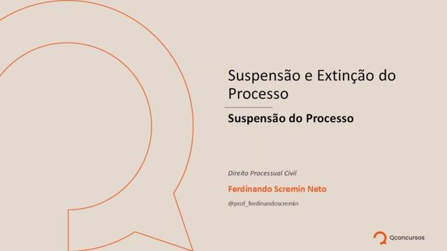 Suspensão do Processo