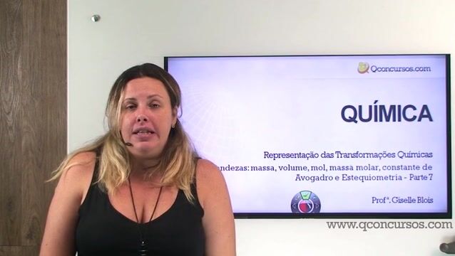 Grandezas: massa, volume, mol, massa molar, constante de Avogadro e Estequiometria - Parte 7