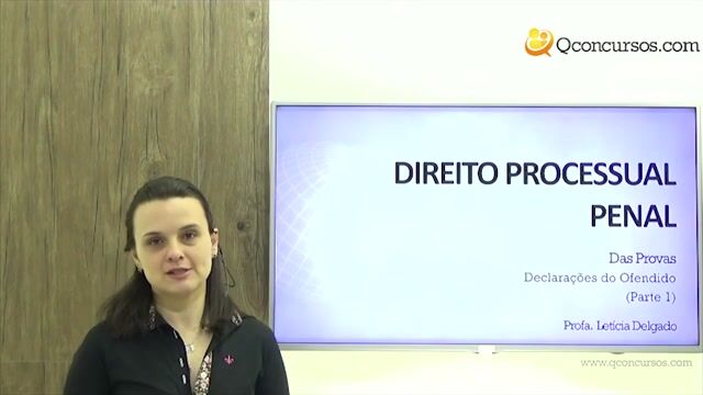 Das Provas - Declarações do Ofendido 