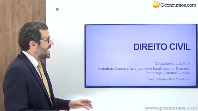 Sociedade, Parceria, Arrendamento Rural, Leasing, Franquia, Facturing e Direitos Autorais - Parte 01