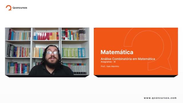 Análise Combinatória em Matemática - 10 - Anagramas - Parte 03