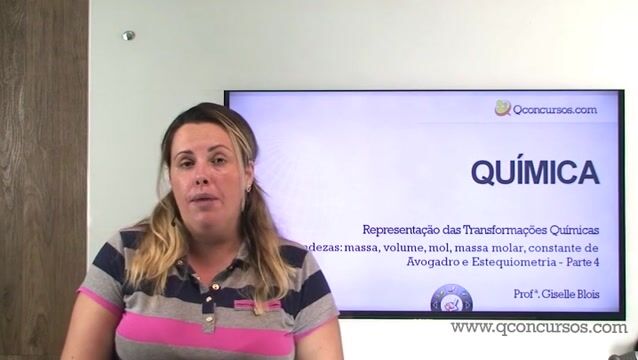 Grandezas: massa, volume, mol, massa molar, constante de Avogadro e Estequiometria - Parte 4