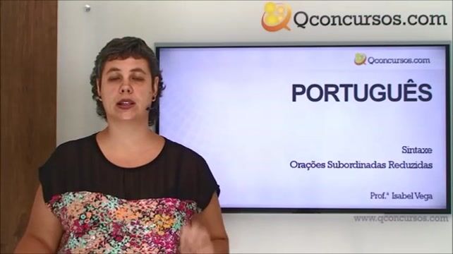 Sintaxe - Orações subordinadas reduzidas