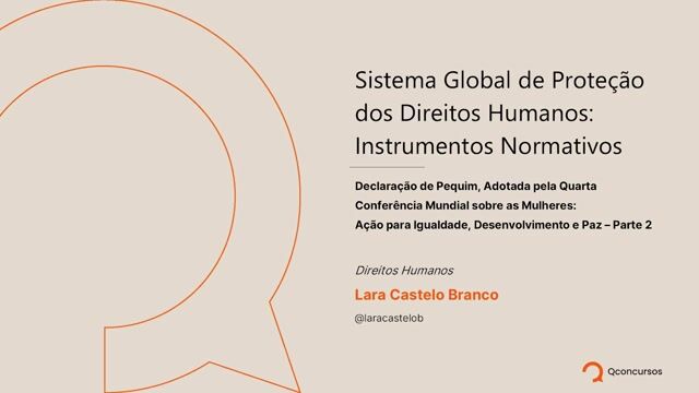 Declaração de Pequim, Adotada pela Quarta Conferência Mundial sobre as Mulheres Ação para Igualdade, Desenvolvimento e Paz - parte 02