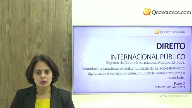 Imunidade do estado estrangeiro, diplomacia e serviço consular, imunidade penal e renúncia à imunidade - Parte 3