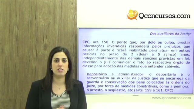 Sujeitos da Relação Processual - Dos Auxiliares da Justiça - Parte 3
