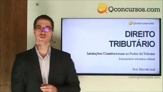 Limitações Constitucionais ao Poder de Tributar - Imunidades - A imunidade tributária Cultural