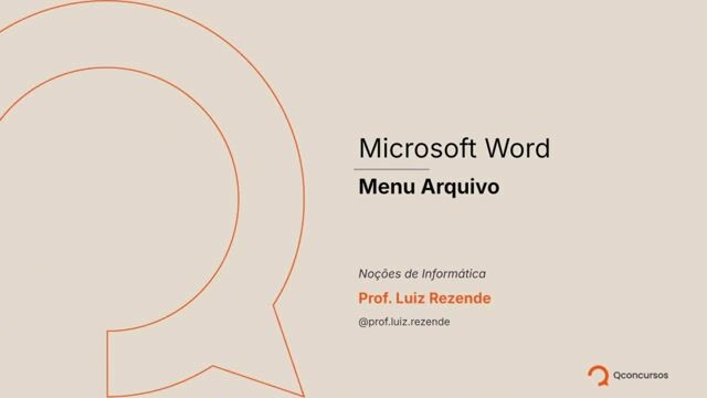03 - Microsoft Word - Menu Arquivo