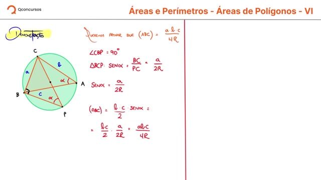 Áreas e Perímetros - 07 - Áreas de polígonos - Parte 6.2