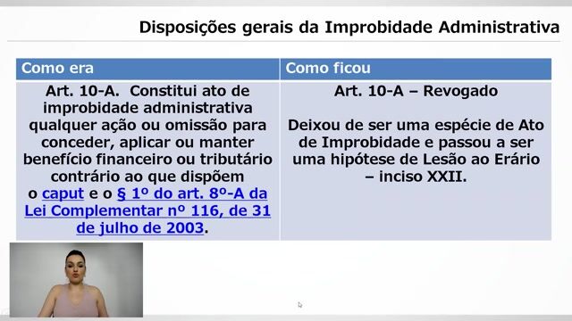 Disposições gerais da Improbidade Administrativa - Parte 03