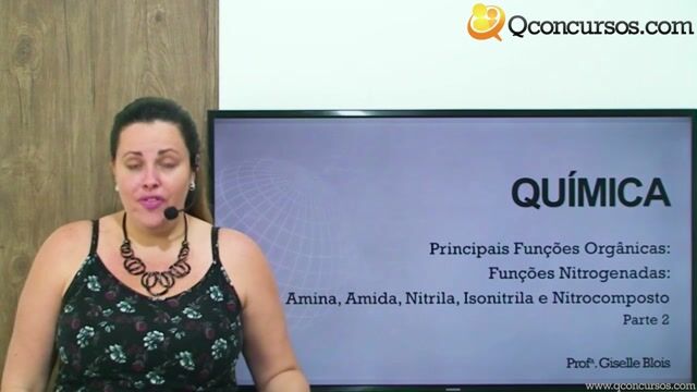 Funções Nitrogenadas: Amina, Amida, Nitrila, Isonitrila e Nitrocomposto - Parte 2