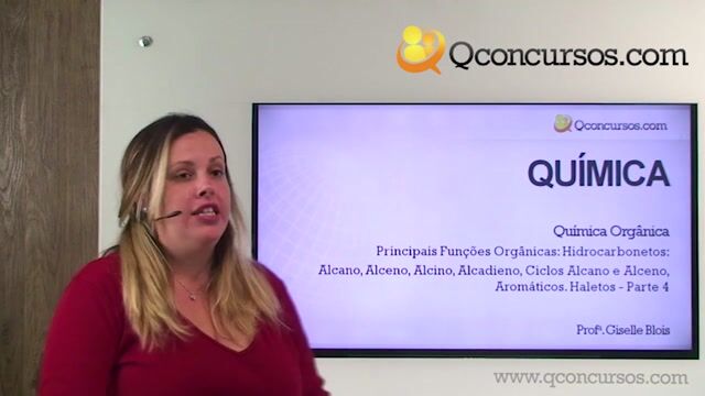Principais Funções Orgânicas: Hidrocarbonetos: Alcano, Alceno, Alcino, Alcadieno, Ciclos Alcano e Alceno, Aromáticos. Haletos. - Parte 4