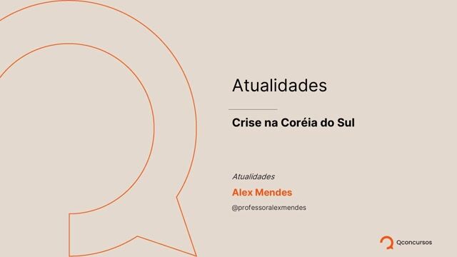 01. Crise na Coréia do Sul