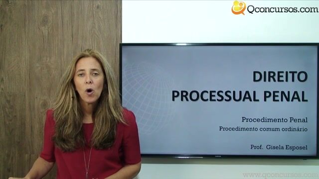 Procedimento Penal - Procedimento comum ordinário - Parte 01
