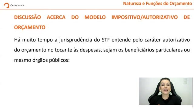 O Orçamento Aspectos Gerais - Natureza e funções do orçamento - Parte 02