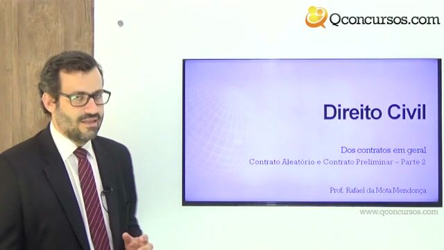 Contrato Aleatório e Contrato Preliminar - Parte 2