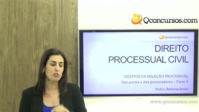 Das Partes e dos Procuradores - Parte 03