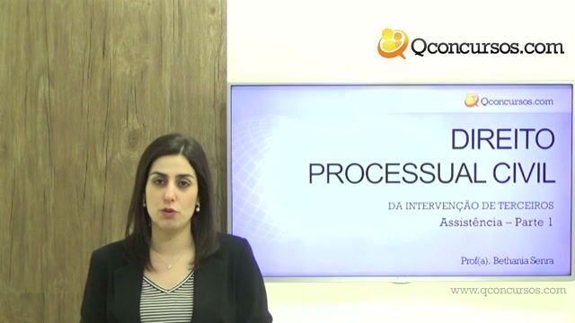Da Intervenção de Terceiros - Assistência - Parte 1