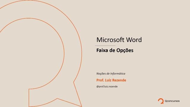 01 - Microsoft Word - Faixa de Opções