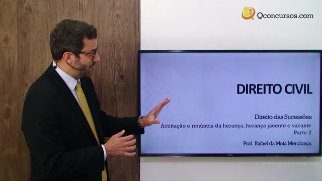 Aceitação e Renúncia da Herança, Herança Jacente e Vacante - Parte 2