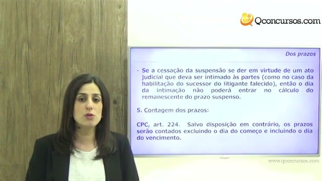 Atos Processuais: Dos Prazos - Parte 3