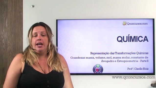 Grandezas: massa, volume, mol, massa molar, constante de Avogadro e Estequiometria - Parte 8