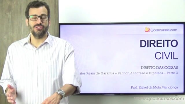 Direito das Coisas - Direitos Reais de Garantia - Penhor, Anticrese e Hipoteca - Parte 3