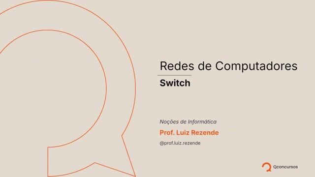 Redes de Computadores - 10 - Switch