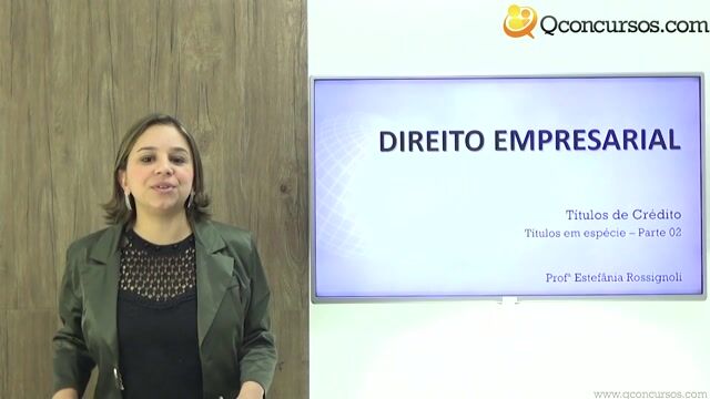 Títulos em Espécie - Parte 02