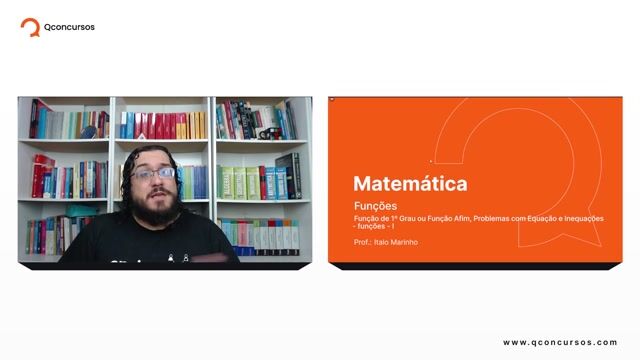 Função de 1º Grau ou Função Afim, Problemas com Equação e Inequações - Funções - Parte 01