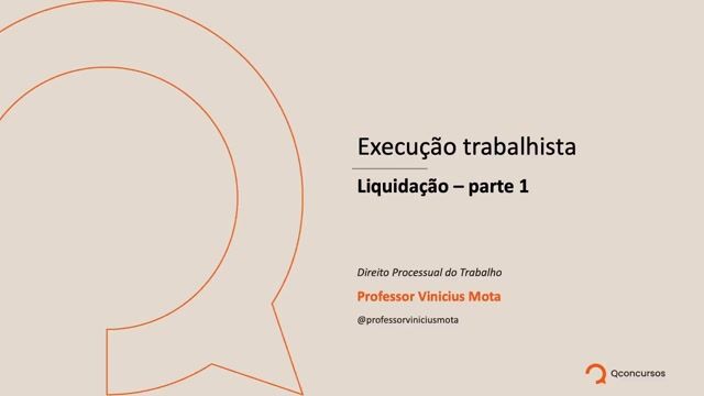 Liquidação - Parte 01
